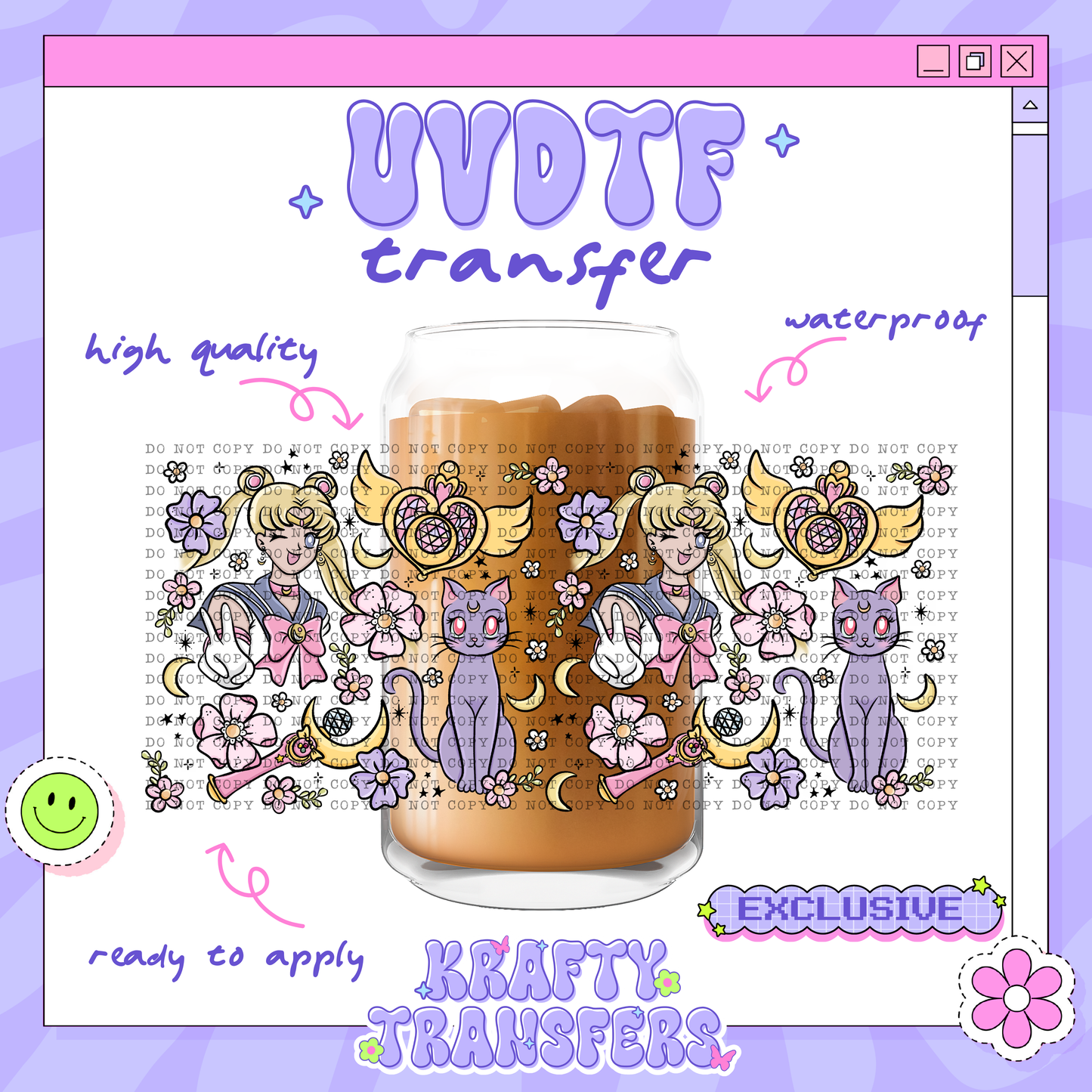 Floral Moon Exclusive | #76 | 16oz UVDTF Wrap