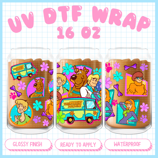 Scobs & friends - 16 oz UV DTF WRAP
