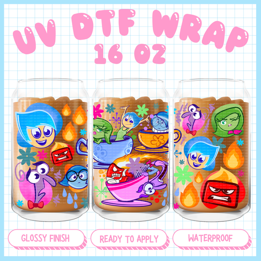 Emotions Party
 - 16 oz UV DTF WRAP