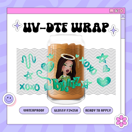 Dollz Jade Green - 16oz Glass Wrap