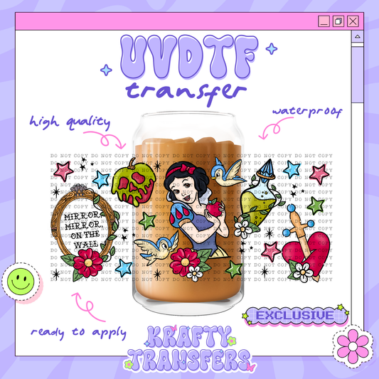 Snow Foral Exclusive | #65 | 16oz UVDTF Wrap