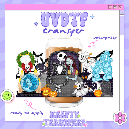 Dis Spooky NBC - 16oz Glass Wrap