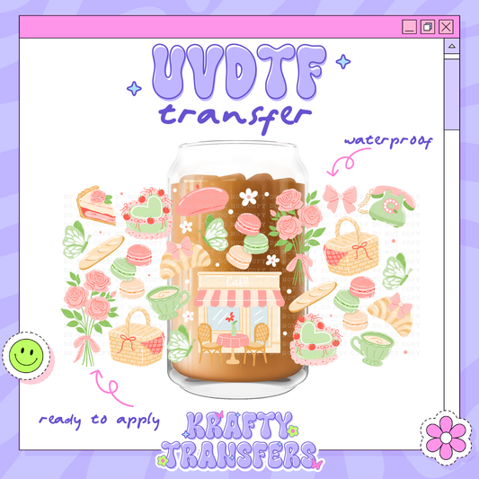Café Coquette - 16oz Glass Wrap