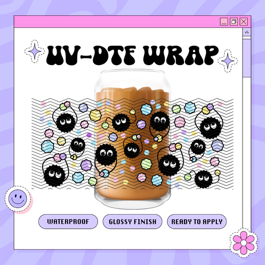 Anime Soot Sprites - 16oz Glass Wrap