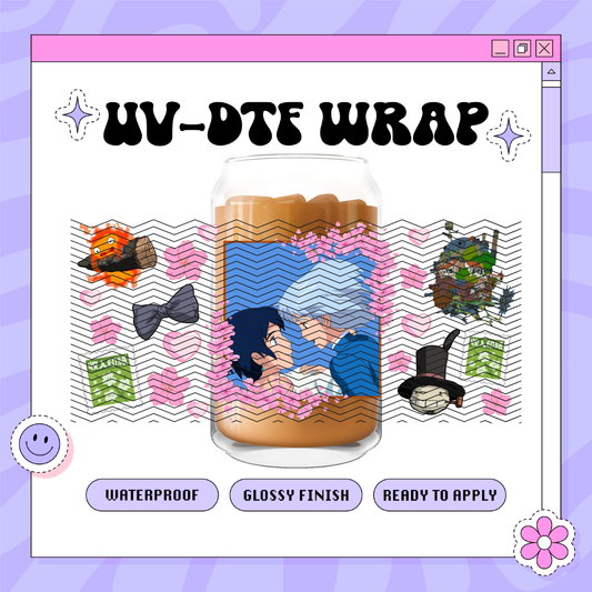 Anime Lovers- 16oz Glass Wrap