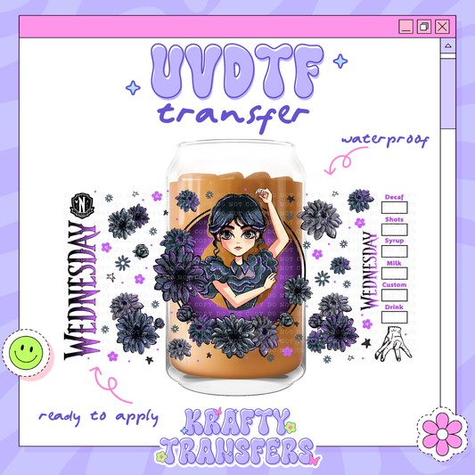 Spooky Wednesday - 16oz Glass Wrap