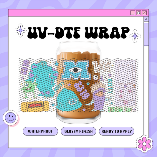 Dis Monsters- 16oz Glass Wrap