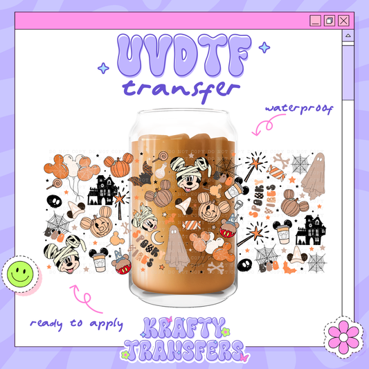 Dis Spooky Halloween - 16oz Glass Wrap