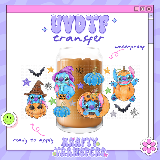 Dis Spooky Alien Halloween - 16oz Glass Wrap