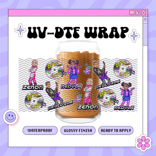 Dis + Z-non - 16oz Glass Wrap