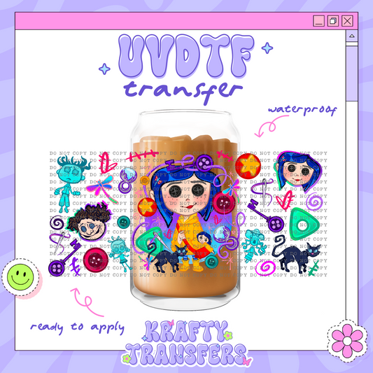 Cora Girl - 16oz Glass Wrap