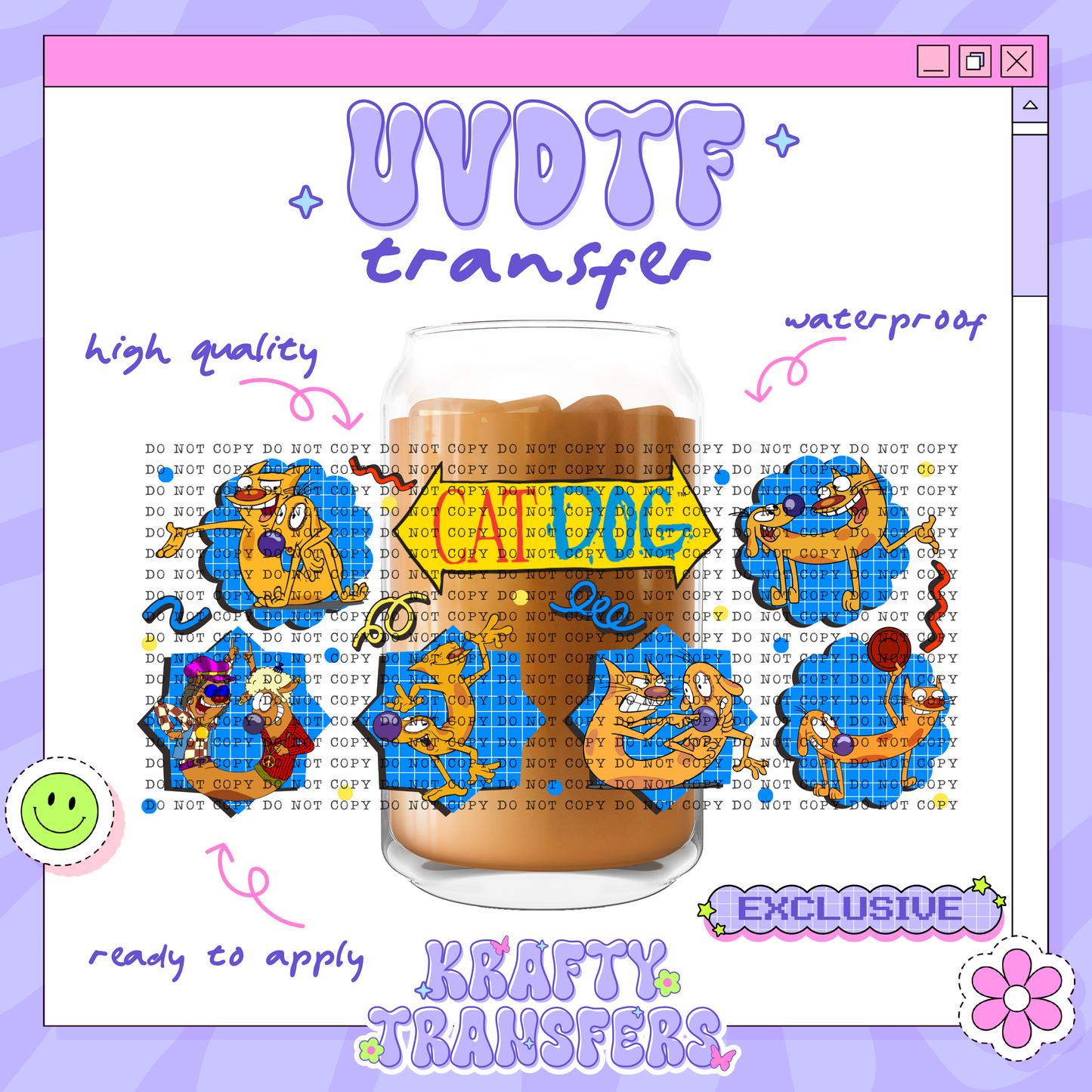 Cat + Dog Exclusive | #3 | 16oz UVDTF Wrap