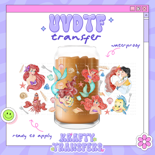 Dis Princess A Mermaid - 16oz Glass Wrap