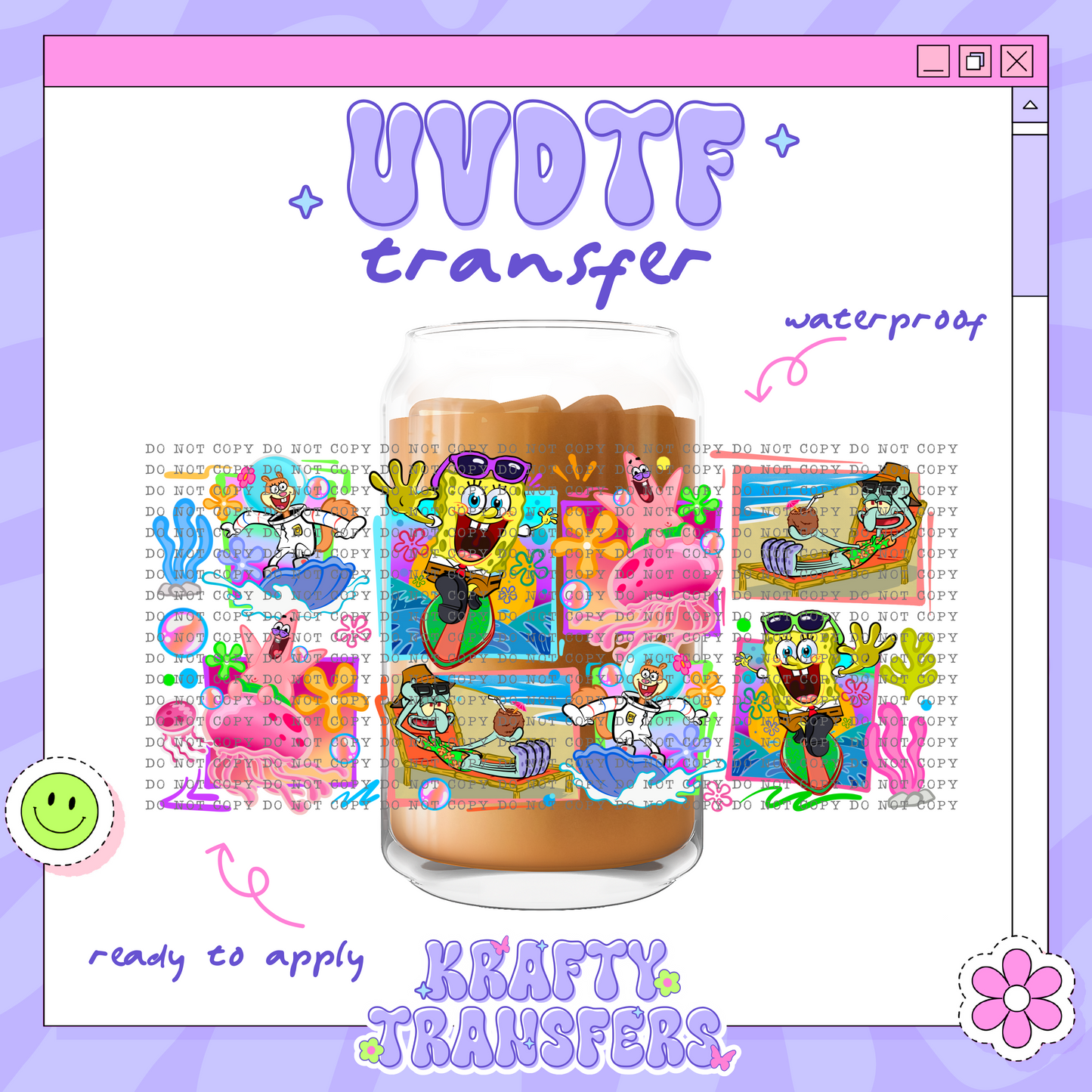 Sponge & Friends - 16oz Glass Wrap