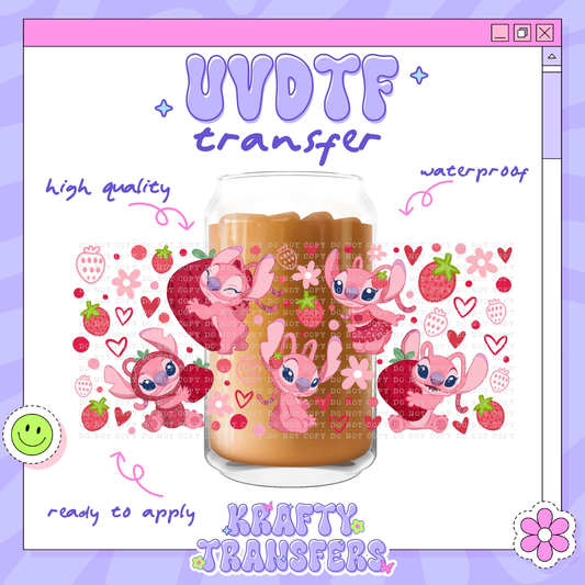 Angel Alien - 16oz Glass Wrapn