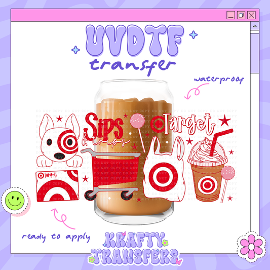 Target Sips - 16oz Glass Wrap