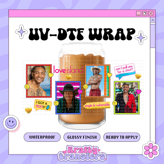 Love Island Guys EXCLUSIVE - 16oz Glass Wrap