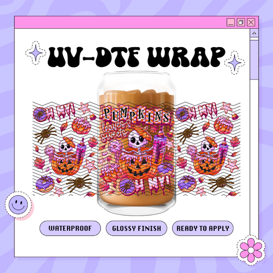 Spooky Pumpkins - 16oz Glass Wrap
