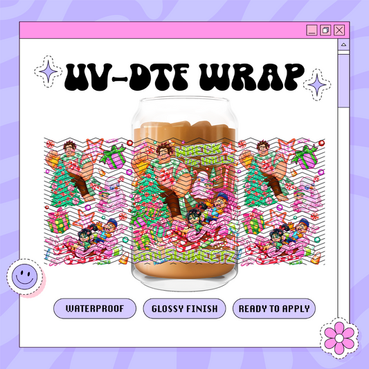 Dis Holiday Wreck It! - 16oz Glass Wrap