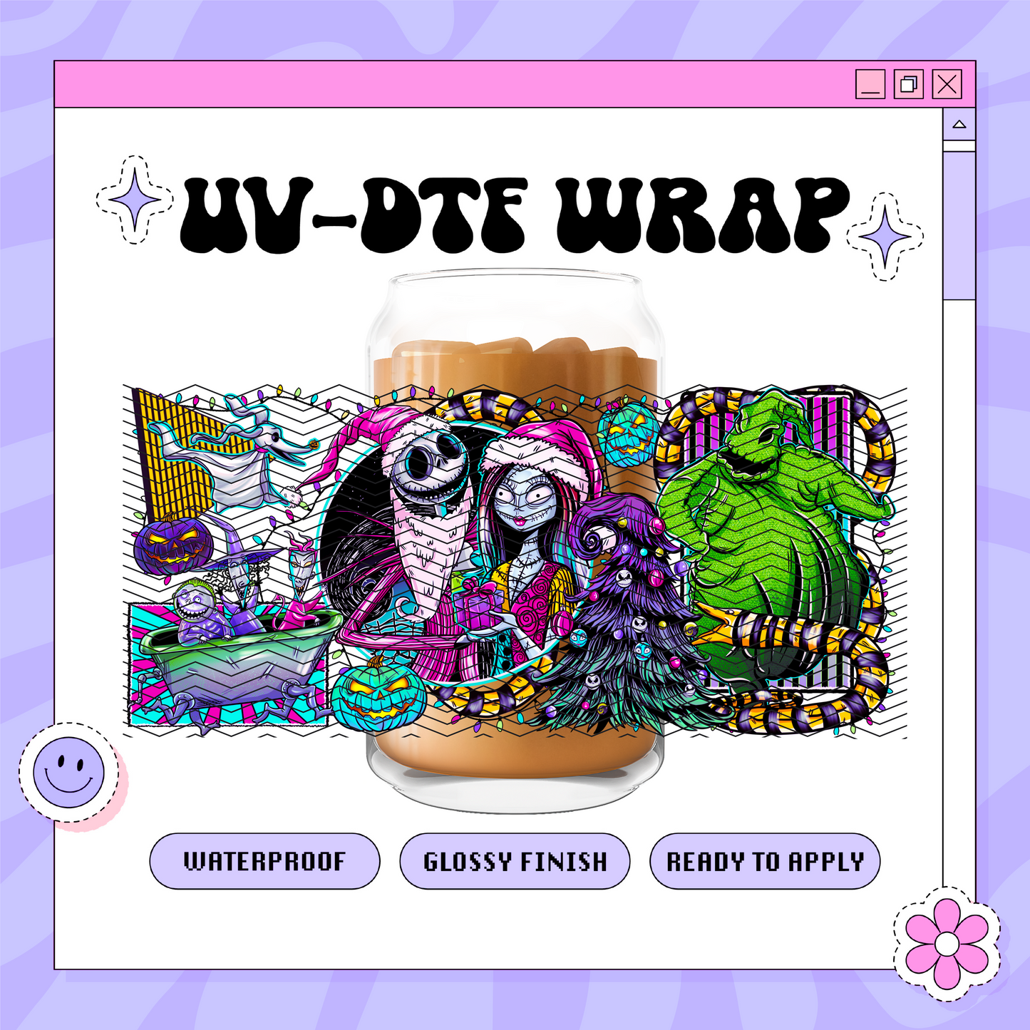 Dis Spooky Nightmare - 16oz Glass Wrap
