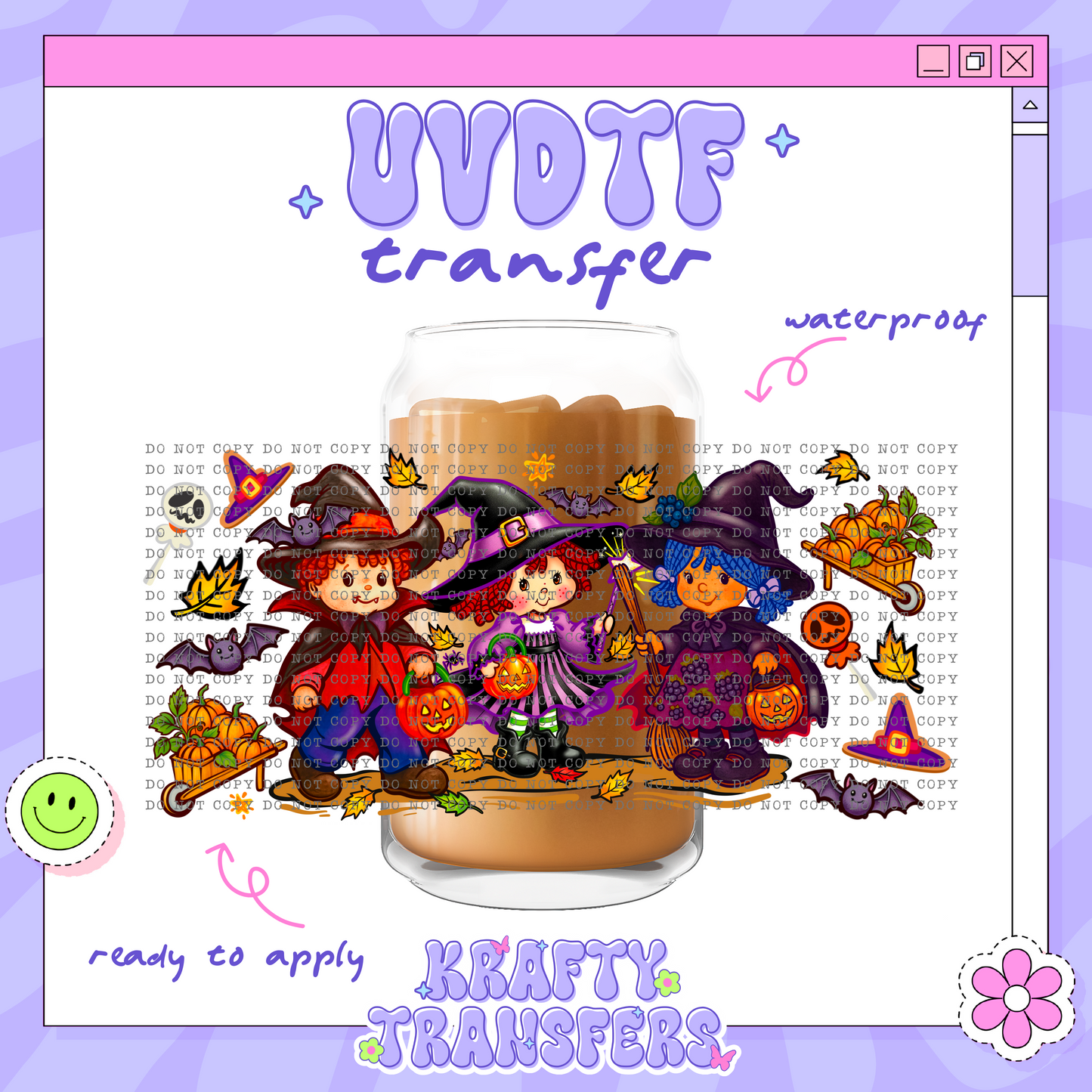 Spooky Strawberry & Friends - 16oz Glass Wrap