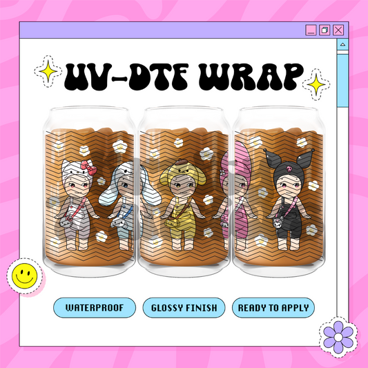 Kawaii Angels Baby - 16 Oz UV DTF Wrap