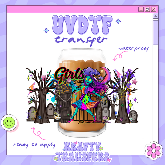 Spooky Dis NBC +Sal - 16oz Glass Wrap