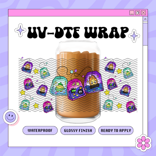 Kawaii Studio G + Teabags - 16oz Glass Wrap