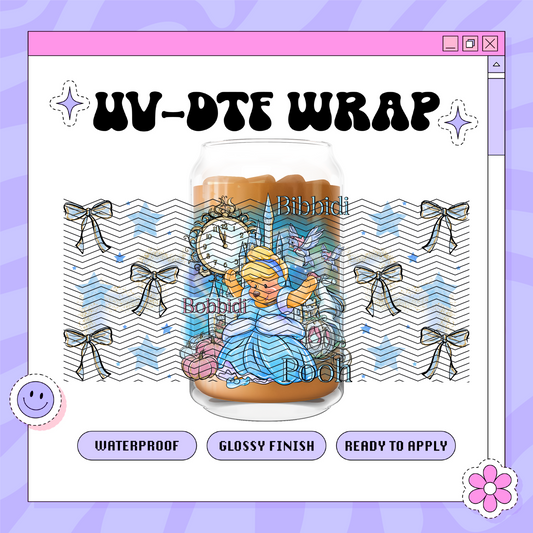 Dis Princess Bear C - 16oz Glass Wrap