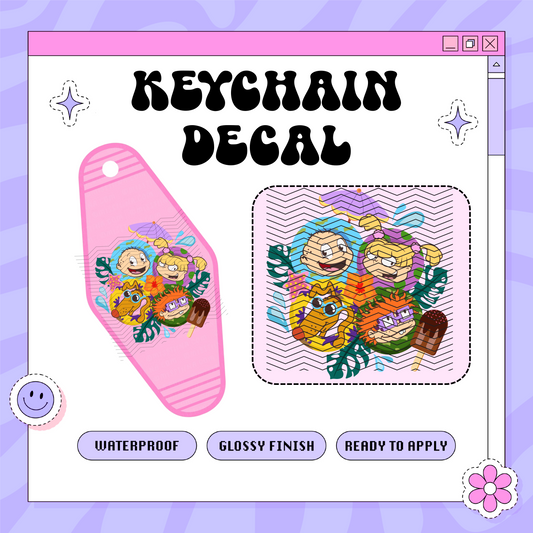 90s Rugrats Summer - Motel Keychain Decal
