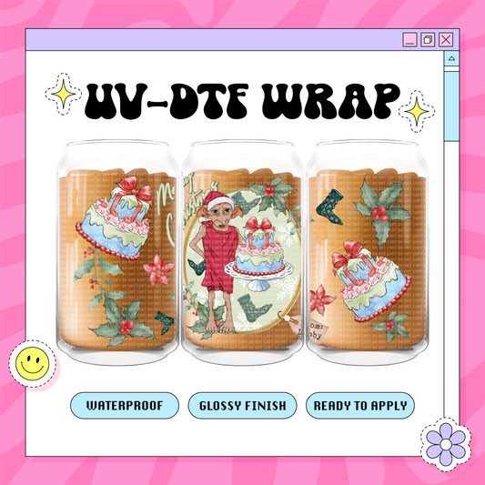 Dobb Xmas - 16 oz Glass Wrap