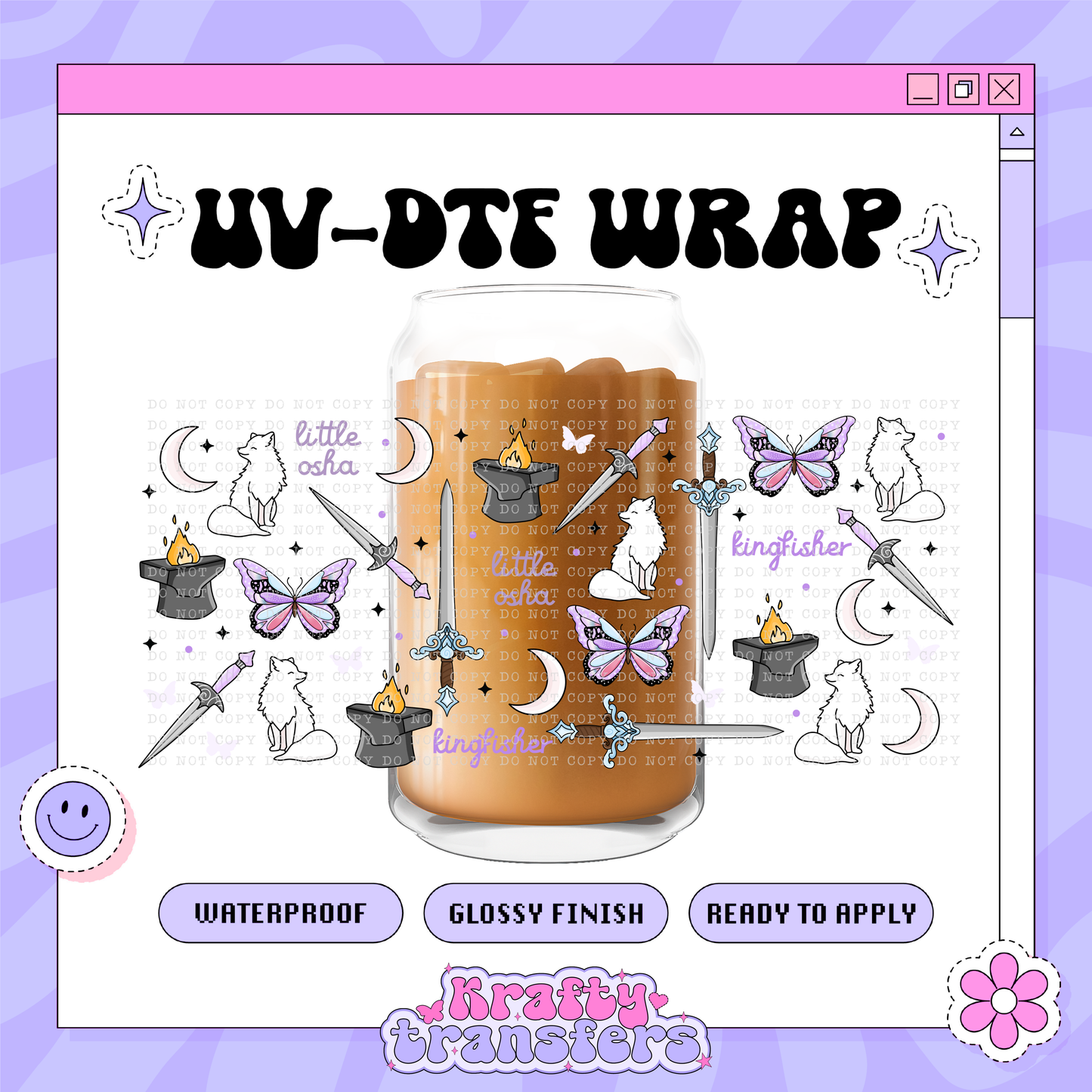 Bookish Quicksilver + Little Osha - 16oz Glass Wrap