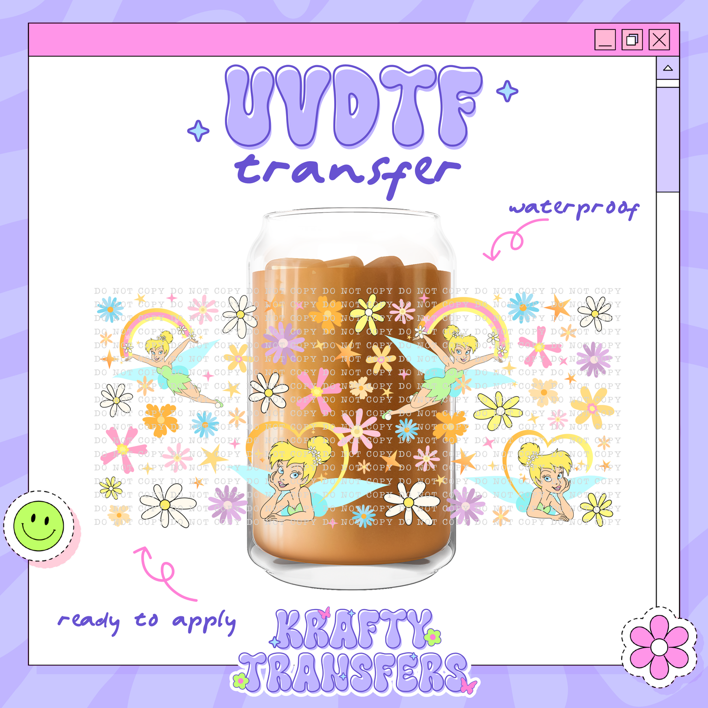 Dis Fairy - 16oz Glass Wrap