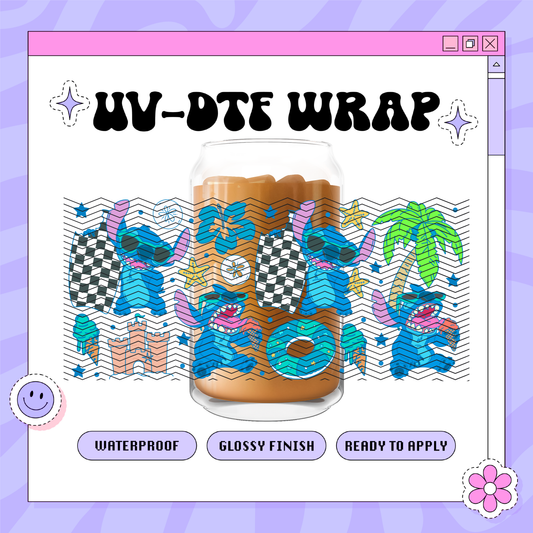 Dis Beachy Alien- 16oz Glass Wrap