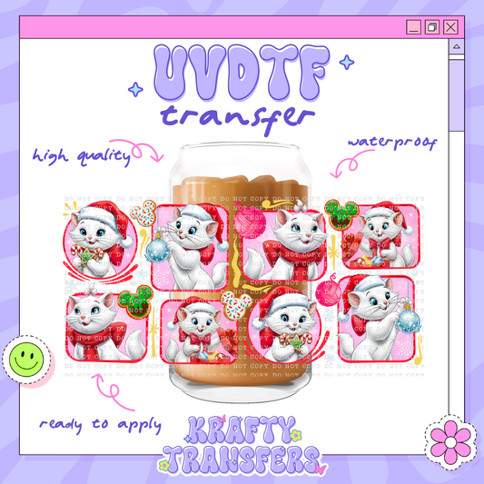 Kitty Christmas - 16oz Glass Wrap