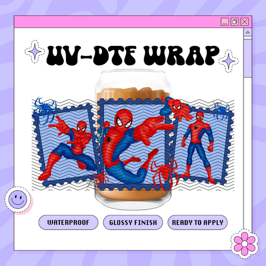 Dis Spider Guy Stamps - 16oz Glass Wrap