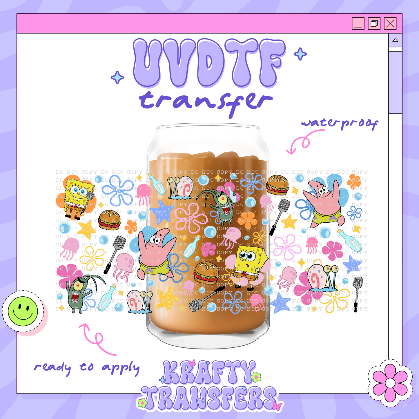 Spongey + Friends - 16oz Glass Wrap