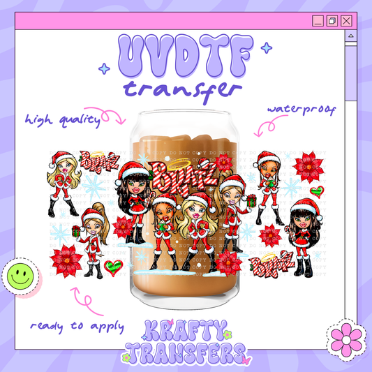 Xmas Dollz- 16oz Glass Wrap