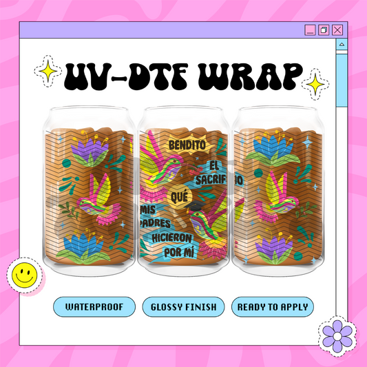 Bendito el sacrificio - 16oz Glass Wrap