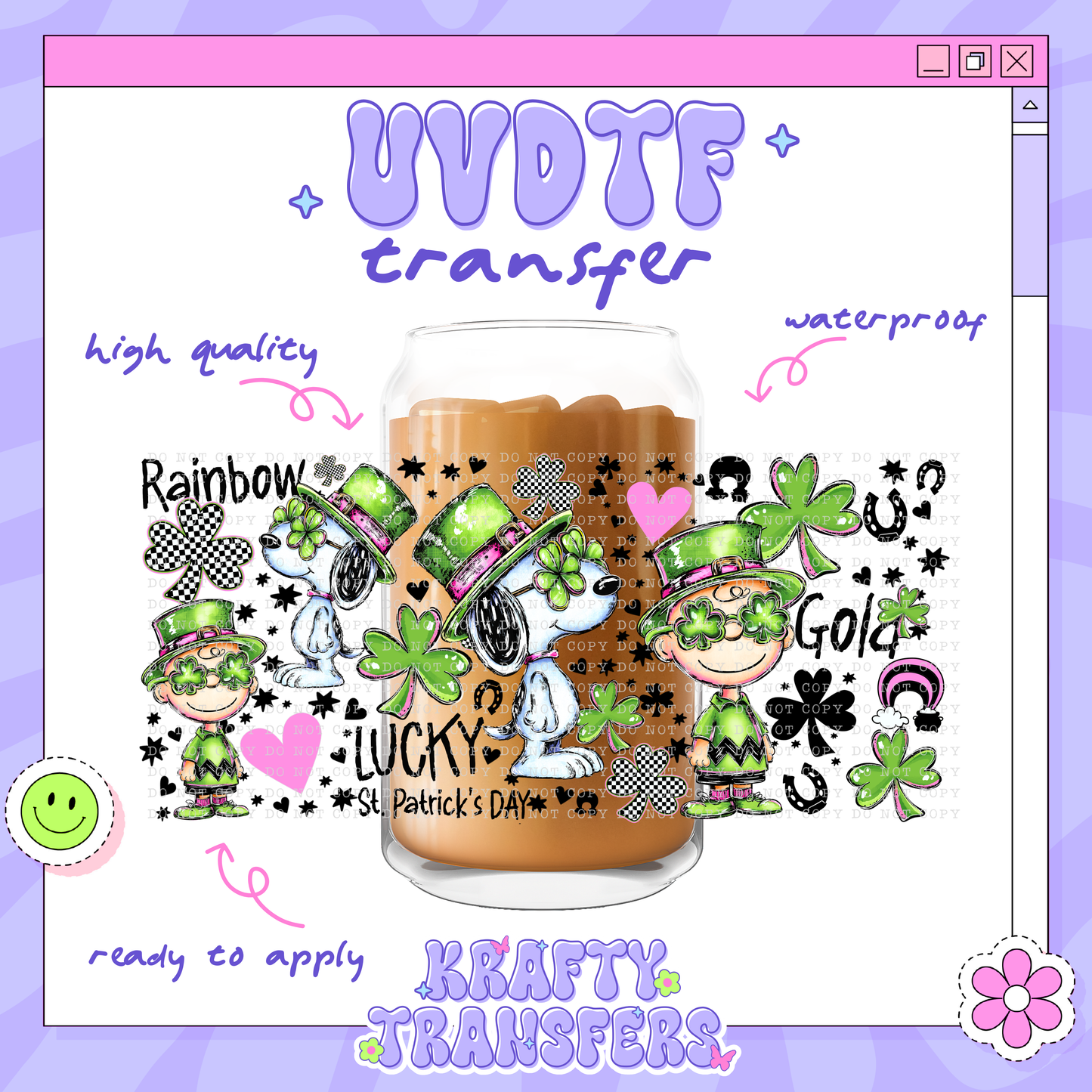 Snoop Irish - 16oz Glass Wrap