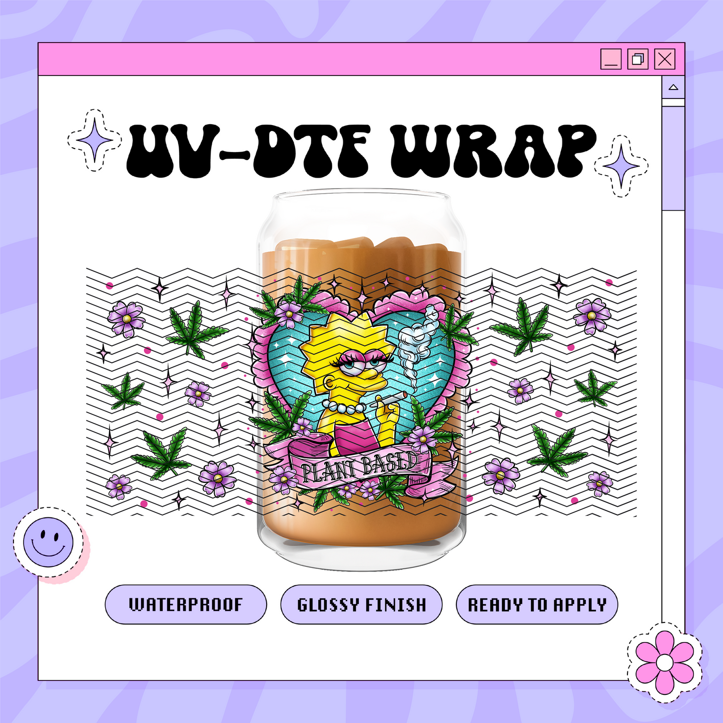 420 Lisa- 16oz Glass Wrap