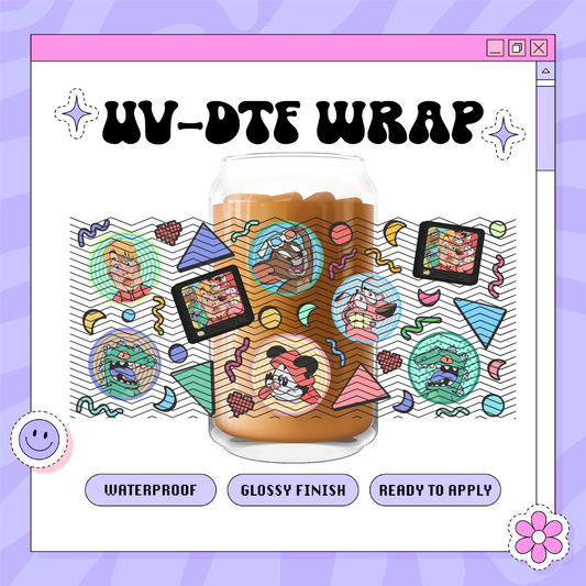 Y2K Cartoons- 16oz Glass Wrap