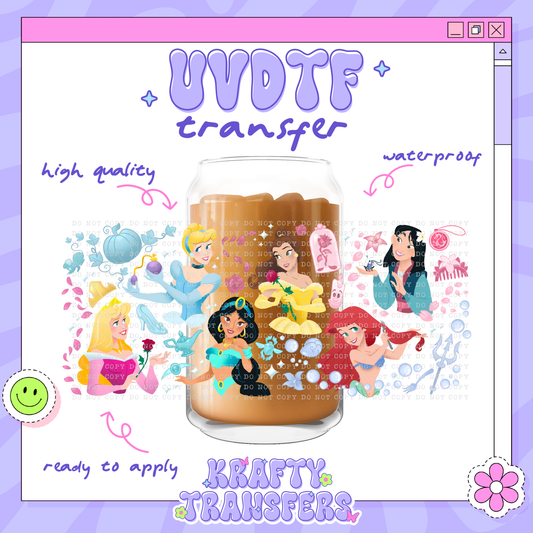 Princesses - 16oz Glass Wrap