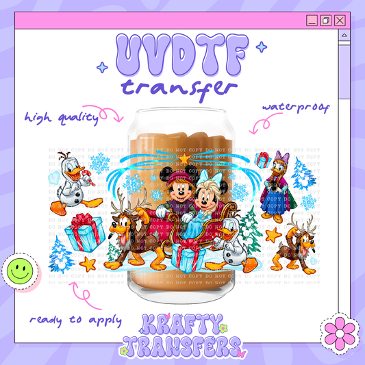 Frozen Dis Holiday - 16oz Glass Wrap