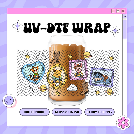 Dis Western Friends - 16oz Glass Wrap