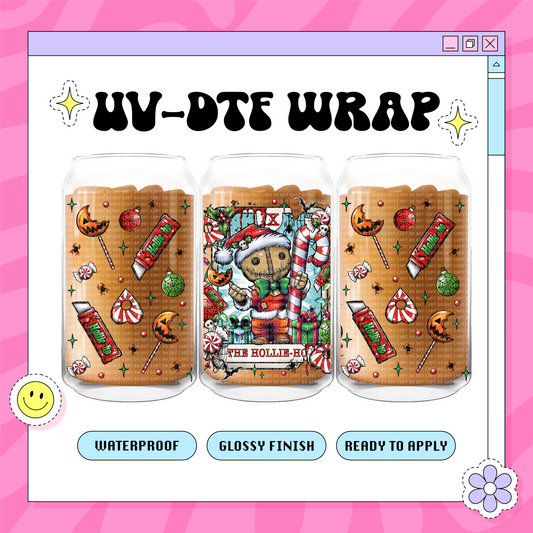Hollie Tarot Xmas - 16 oz Glass Wrap