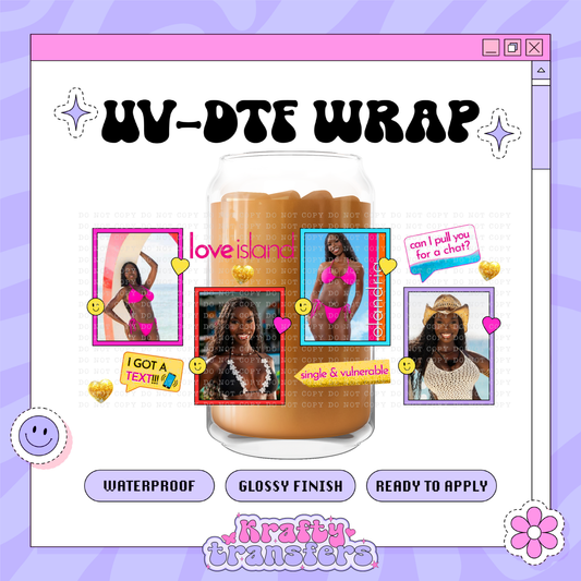 Love Island Girls EXCLUSIVE - 16oz Glass Wrap