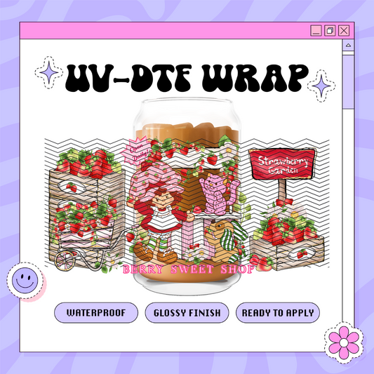 Strawberry Cutie- 16oz Glass Wrap