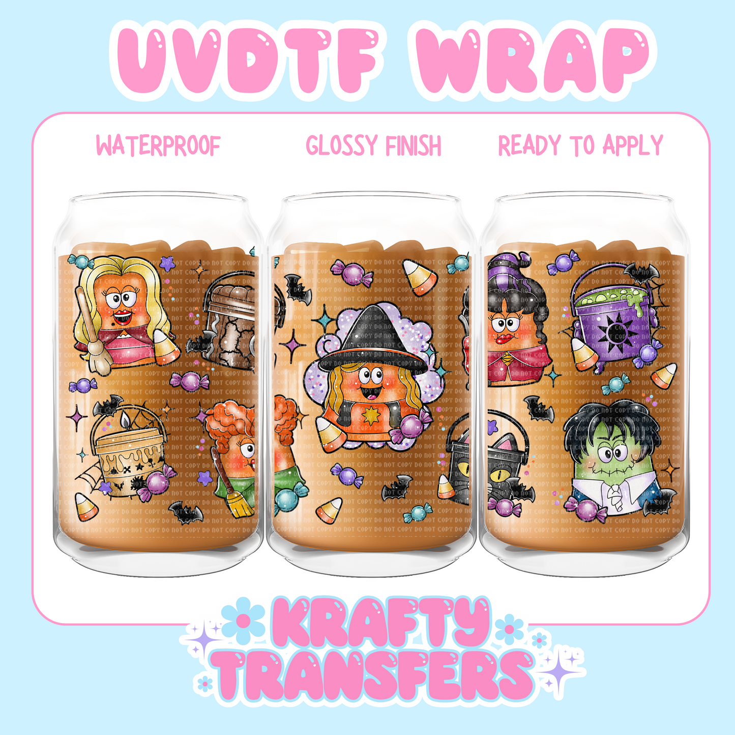 HP Nuggets
 - 16 oz UV DTF WRAP