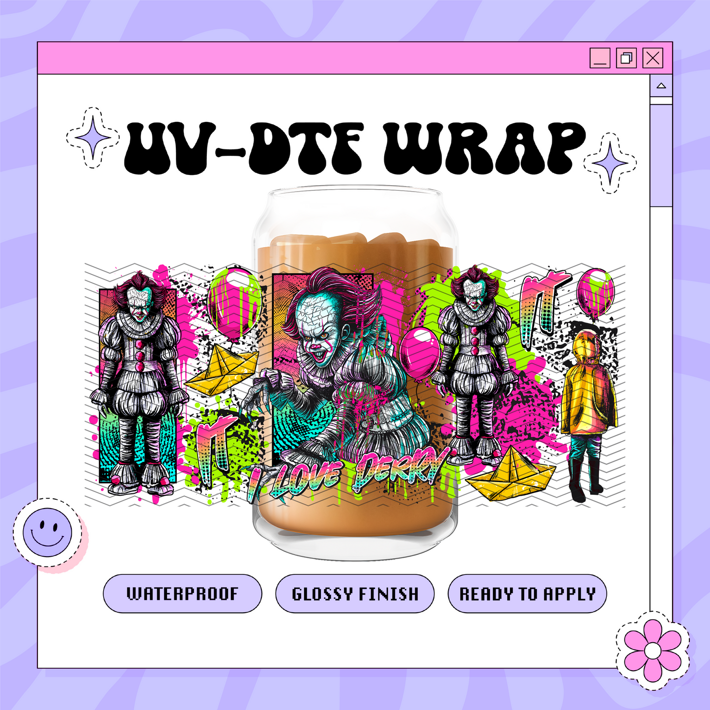 Spooky IT- 16oz Glass Wrap